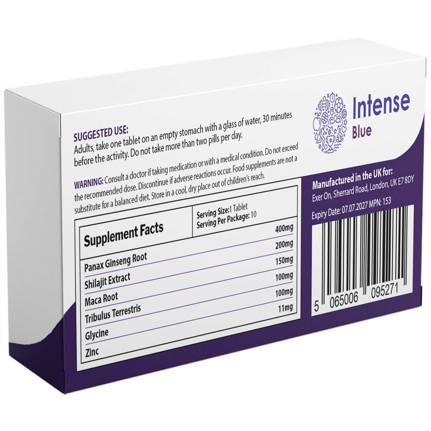 Exer On - Intense Blue 10 Tablets